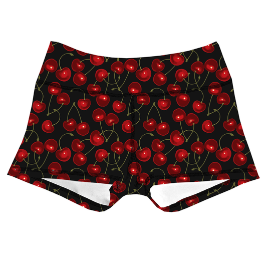 Performance Booty Shorts  - Cherries