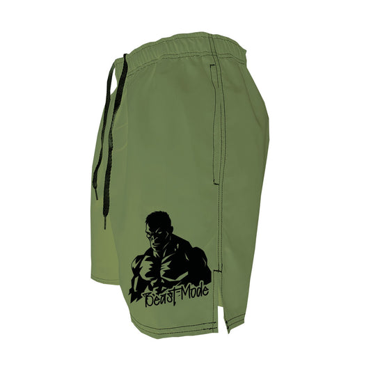 Men's Training Shorts - Beast Mode Olive