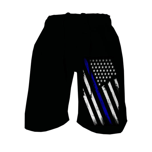 Men's Training Shorts - Thin Blue