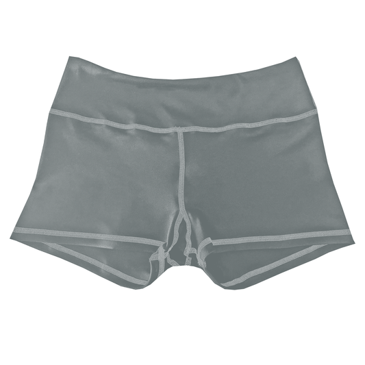 Performance Booty Shorts - Silver