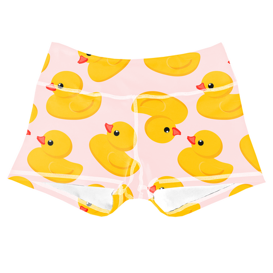 Performance Booty Shorts - Rubber Duckies