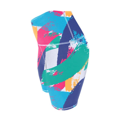 Biker Shorts - Brush Strokes