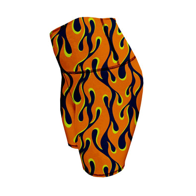 Biker Shorts - Flames