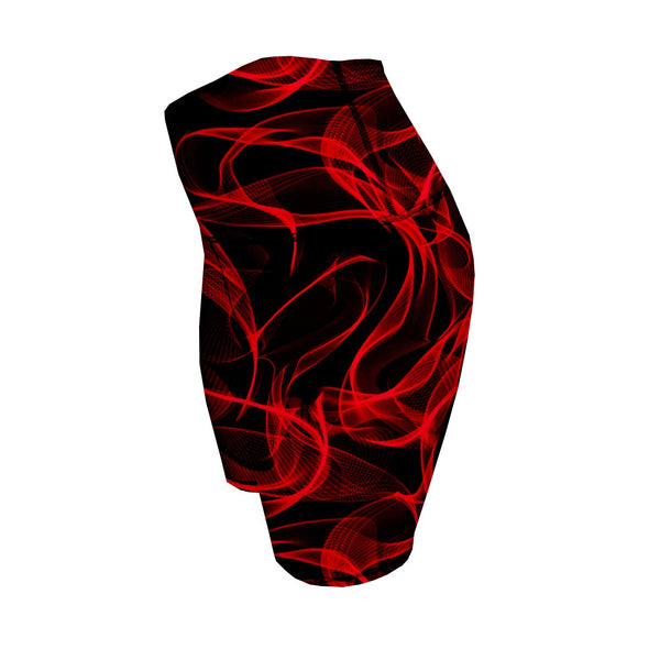 Biker Shorts - Red Smoke