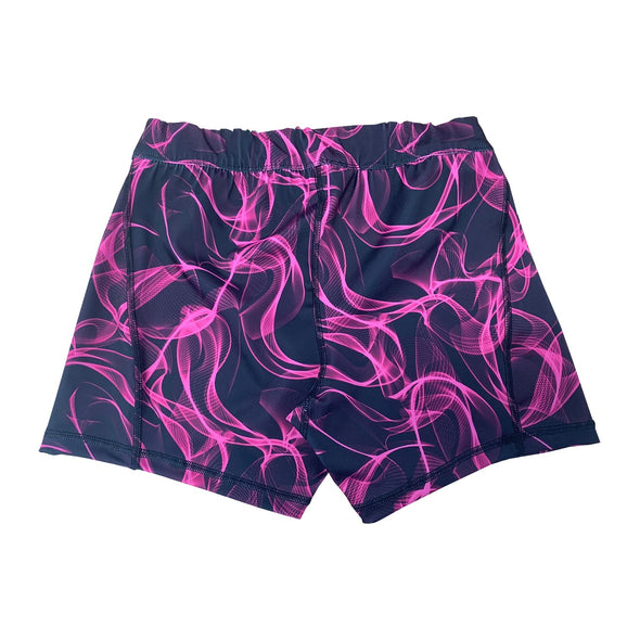 Men's Compression Shorts - Neon Pink Smoke