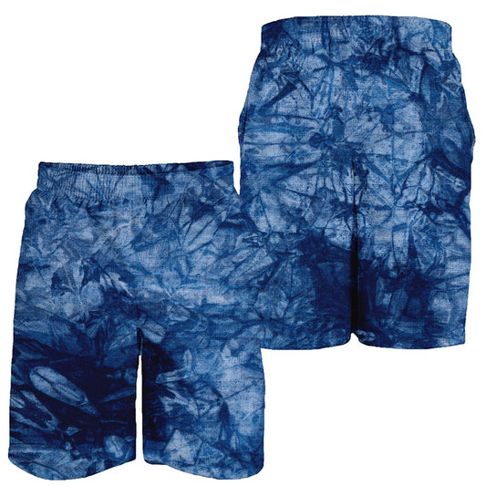 Men's Swim Trunks - Blue Tie Dye