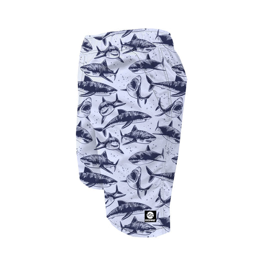 Men's Swim Trunks - Shark Frenzy