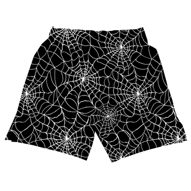 Men's Training Shorts - Black and White Webs