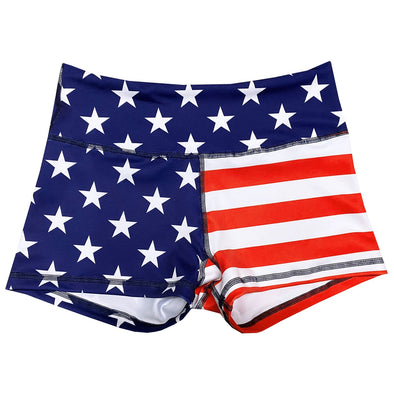 Performance Booty Shorts  - American Flag