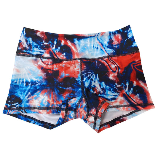 Performance Booty Shorts  - American Tie Dye