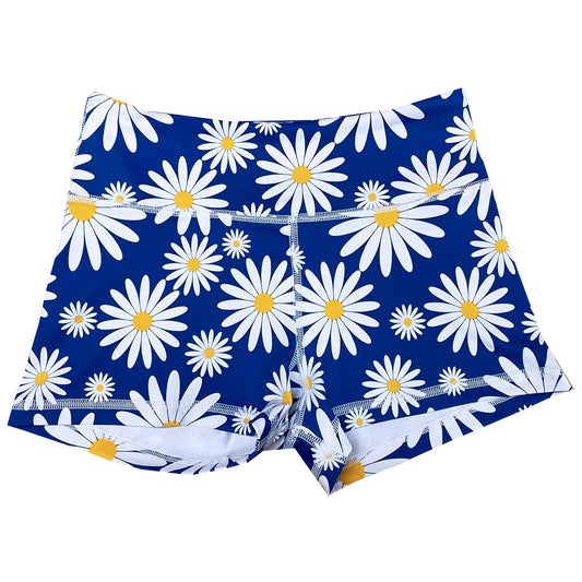 Performance Booty Shorts - Daisies
