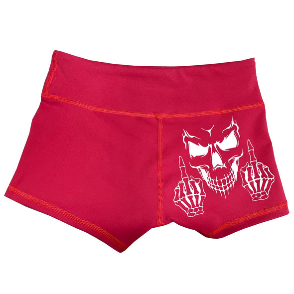 Performance Booty Shorts - F You (Red)