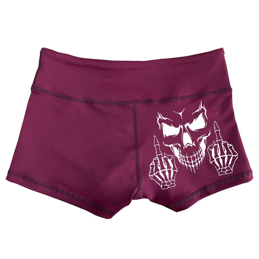 Performance Booty Shorts - F You (Wine)