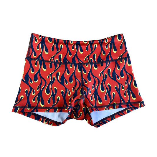 Performance Booty Shorts - Flaming Hot