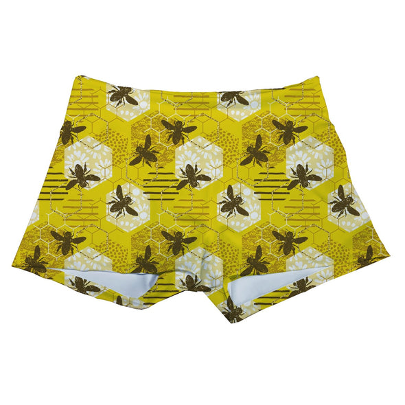 Performance Booty Shorts  - Golden Bees