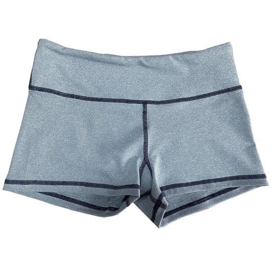 Performance Booty Shorts - Heather Silver