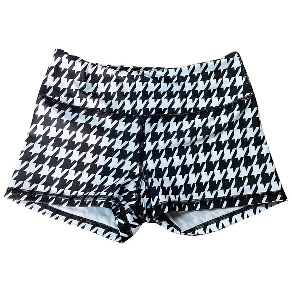 Performance Booty Shorts - Houndstooth