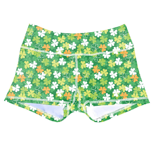 Performance Booty Shorts  - Lucky Clovers