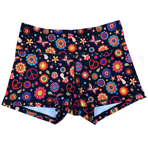 Performance Booty Shorts  - Peace