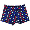 Performance Booty Shorts  - Red, White, & Blue Stars