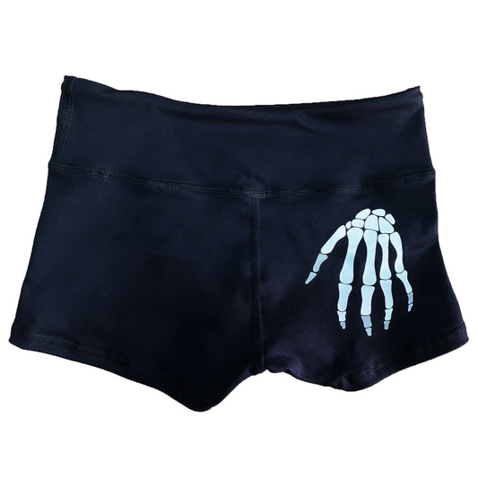 Performance Booty Shorts - Skeleton Hand