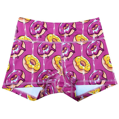 Performance Booty Shorts - Sweet Donuts