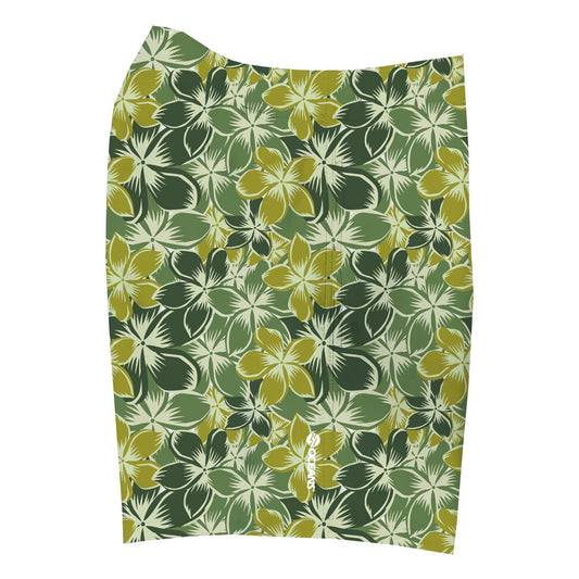 SurfSide Boardshorts - Green Plumeria
